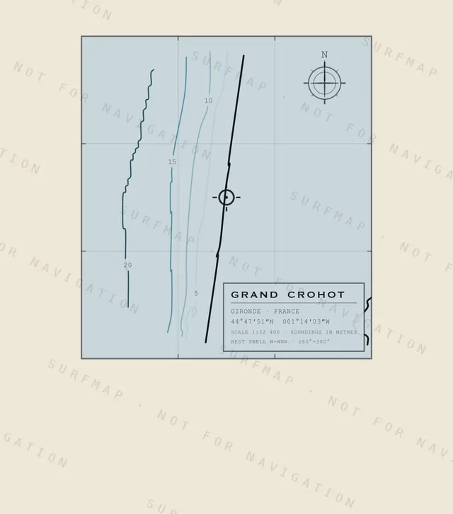 Grand Crohot chart, the full artwork printed on the back