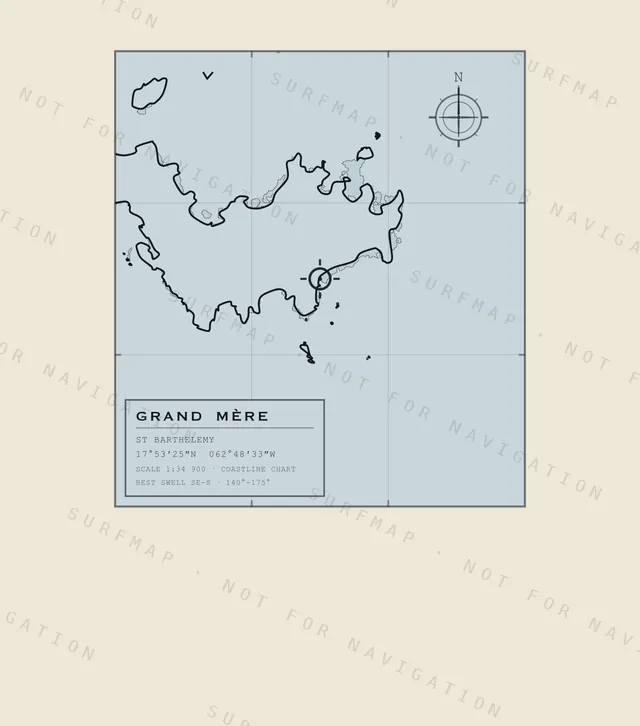 Grand Mère chart, the full artwork printed on the back