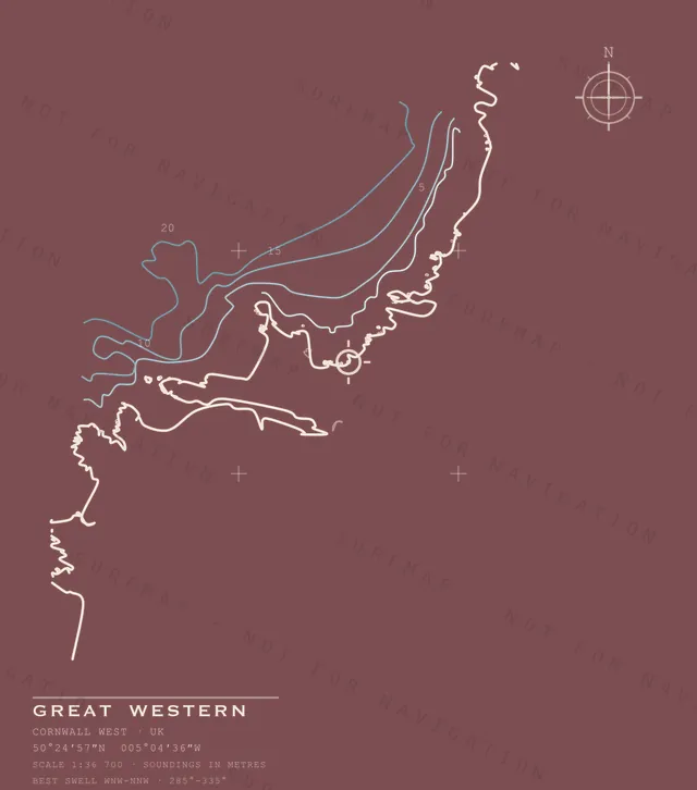 Great Western chart, the full artwork printed on the back