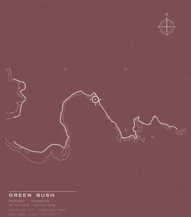 Green Bush chart, the full artwork printed on the back