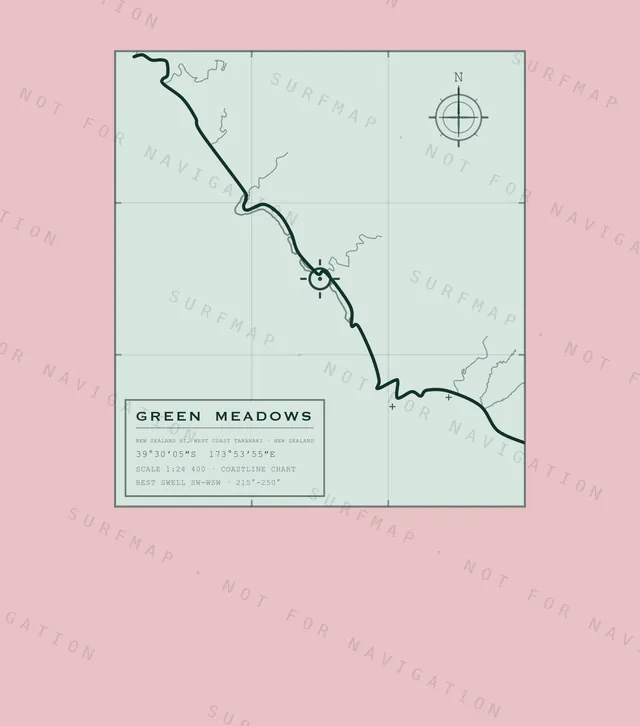 Green Meadows chart, the full artwork printed on the back