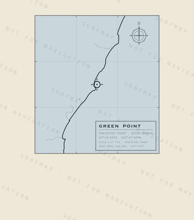 Green Point chart, the full artwork printed on the back