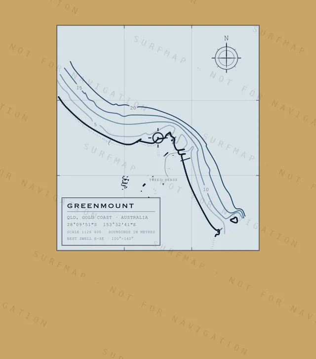 Greenmount chart, the full artwork printed on the back