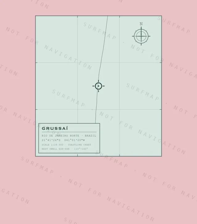 Grussaí chart, the full artwork printed on the back