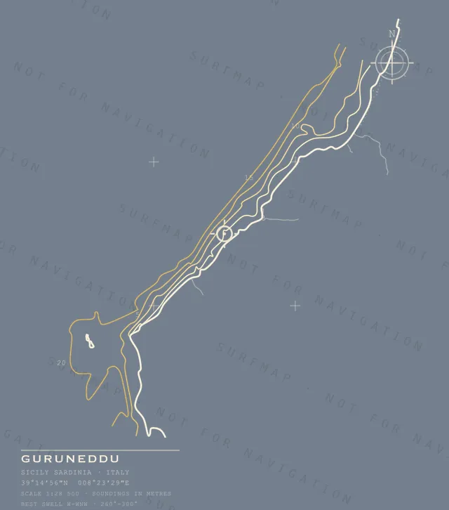 Guruneddu chart, the full artwork printed on the back