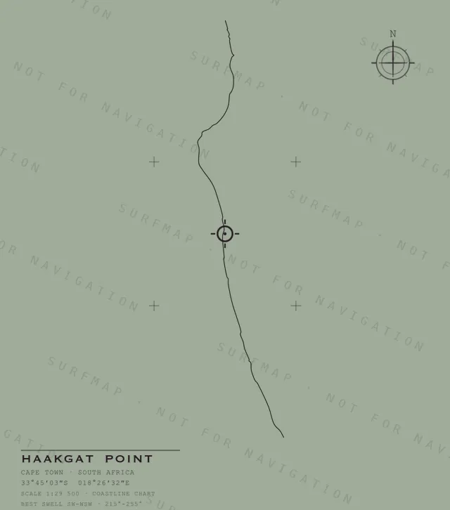 Haakgat Point chart, the full artwork printed on the back