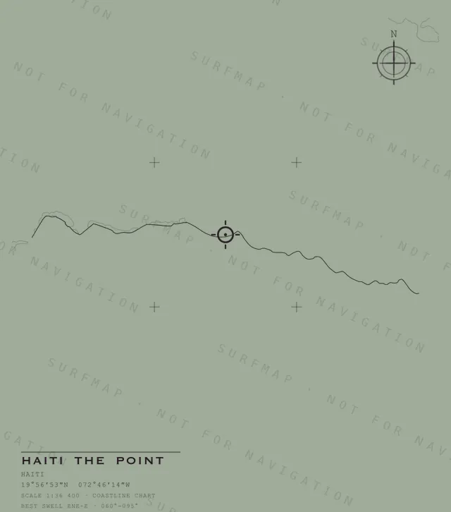 Haiti The Point chart, the full artwork printed on the back