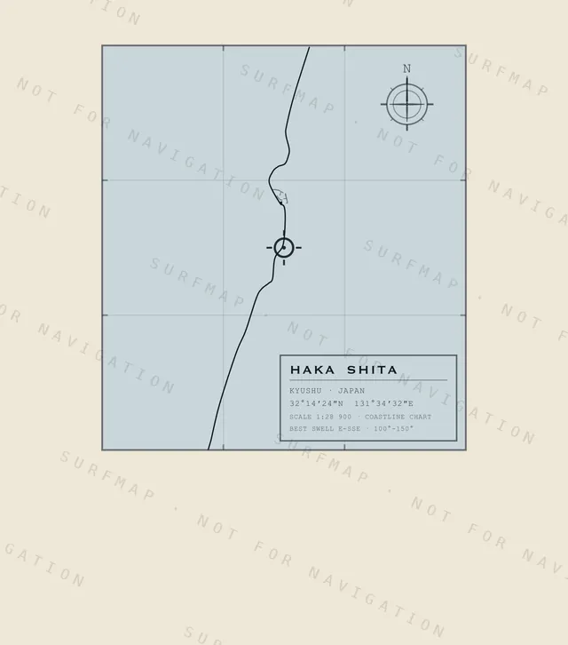 Haka Shita chart, the full artwork printed on the back
