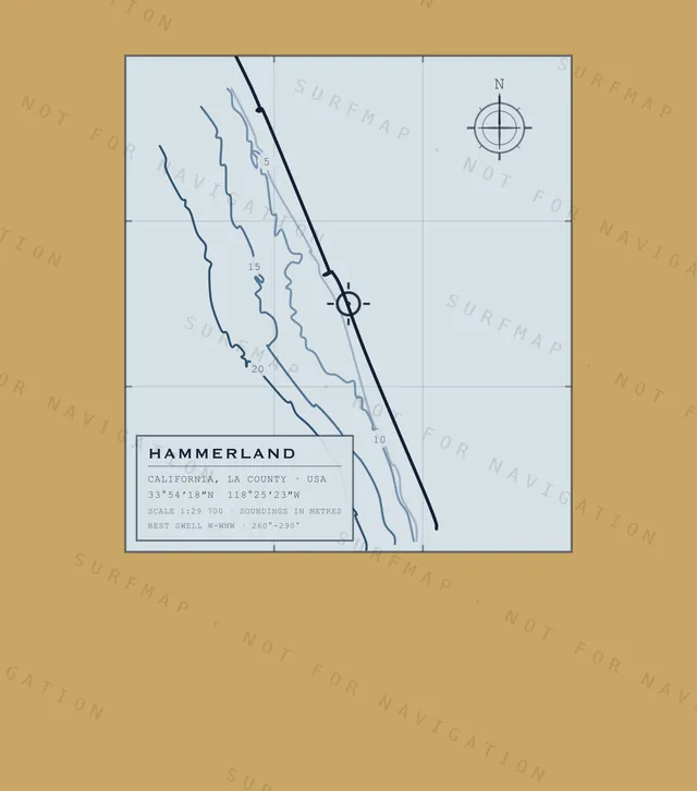 Hammerland chart, the full artwork printed on the back