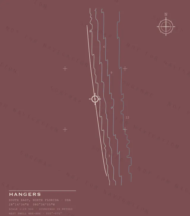 Hangers chart, the full artwork printed on the back