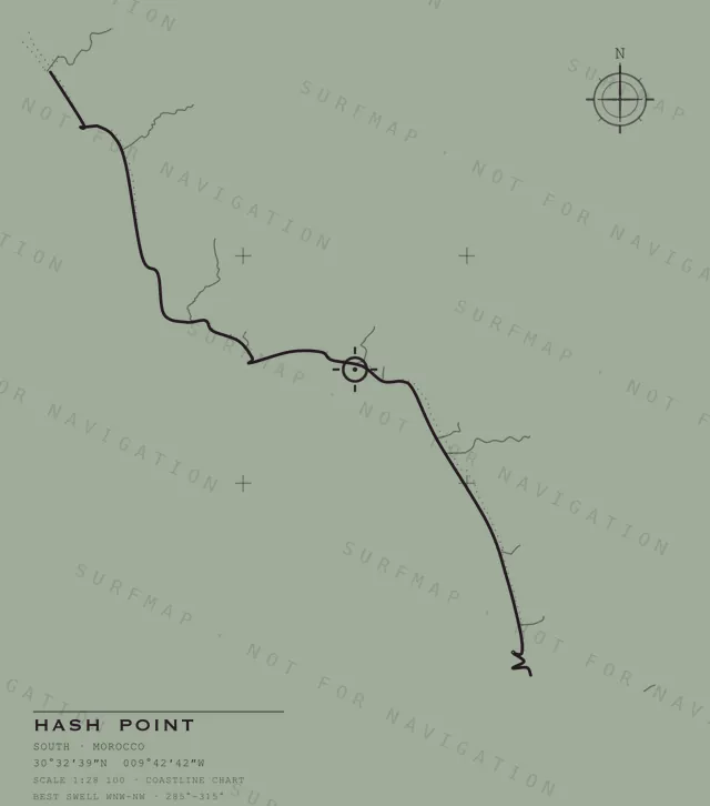 Hash Point chart, the full artwork printed on the back