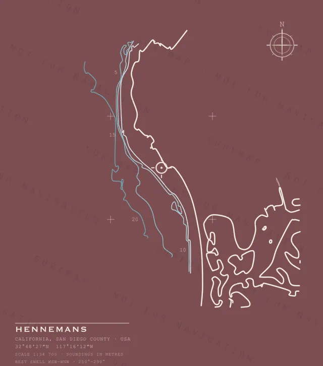 Hennemans chart, the full artwork printed on the back