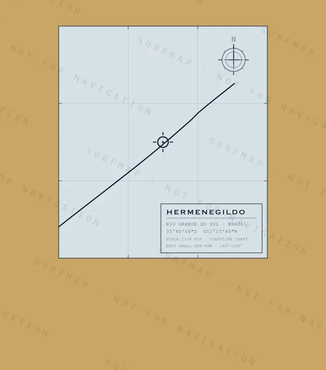 Hermenegildo chart, the full artwork printed on the back