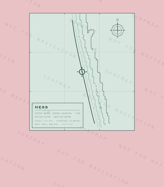 Hess chart, the full artwork printed on the back