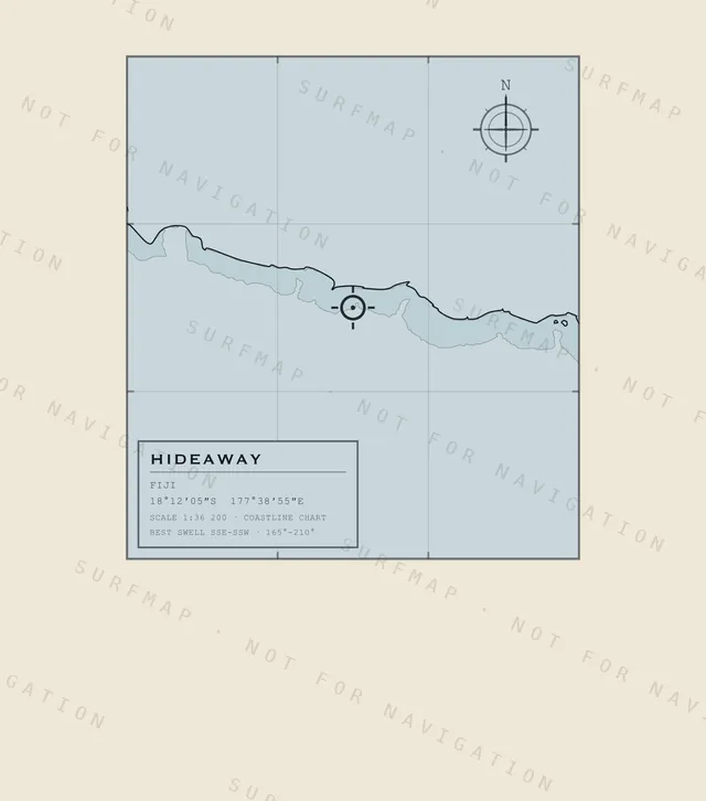 Hideaway chart, the full artwork printed on the back