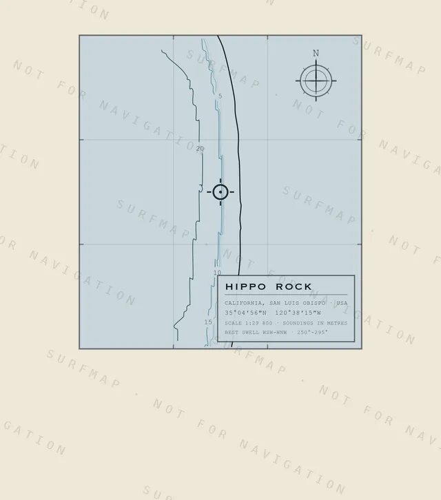 Hippo Rock chart, the full artwork printed on the back