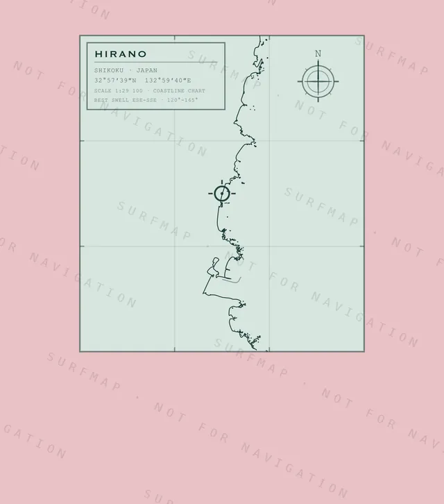 Hirano chart, the full artwork printed on the back