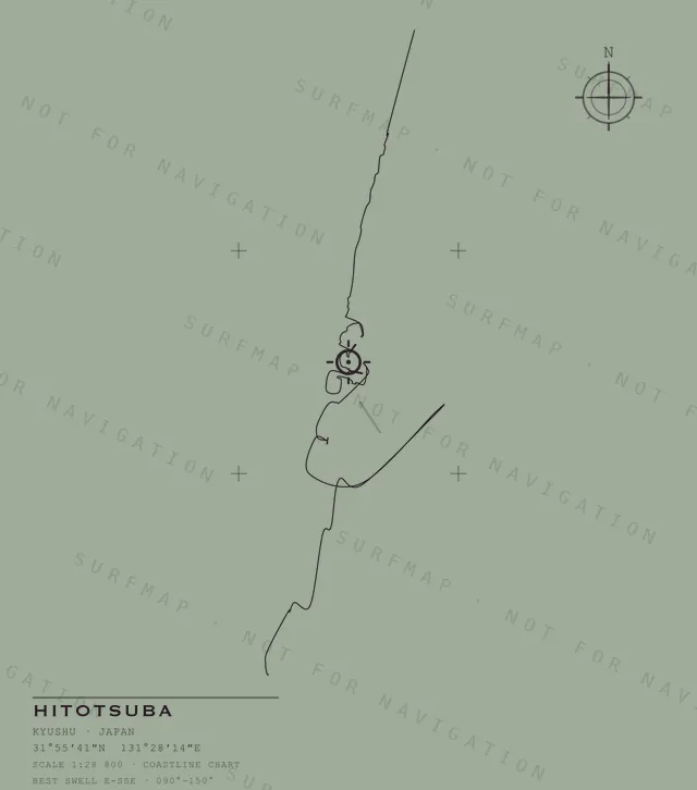 Hitotsuba chart, the full artwork printed on the back