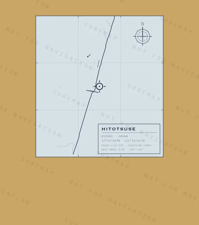 Hitotsuse chart, the full artwork printed on the back