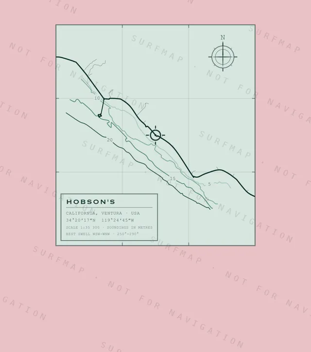 Hobson's chart, the full artwork printed on the back