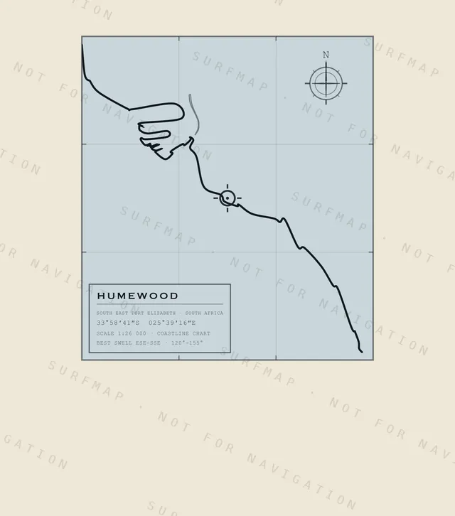 Humewood chart, the full artwork printed on the back