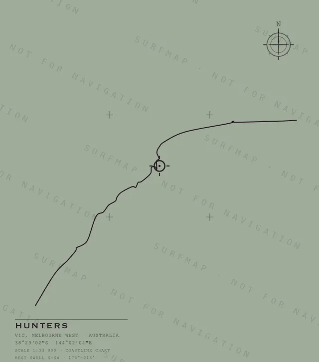 Hunters chart, the full artwork printed on the back