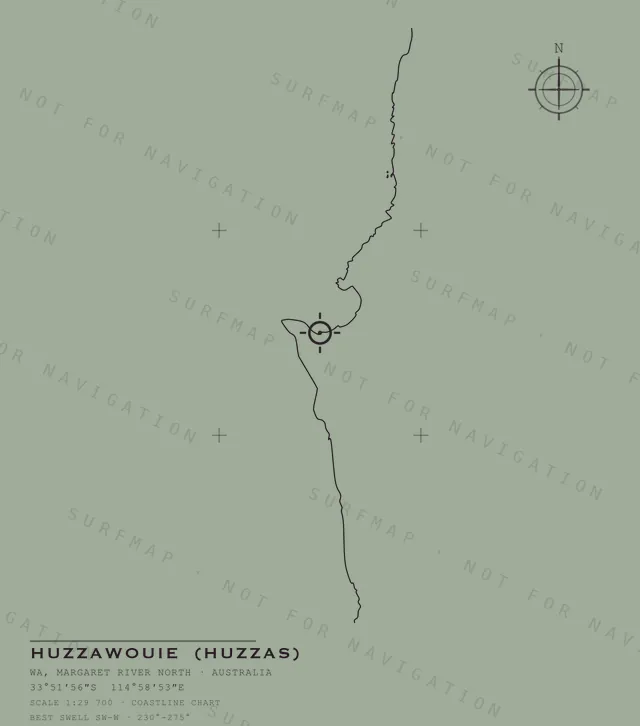 Huzzawouie (Huzzas) chart, the full artwork printed on the back