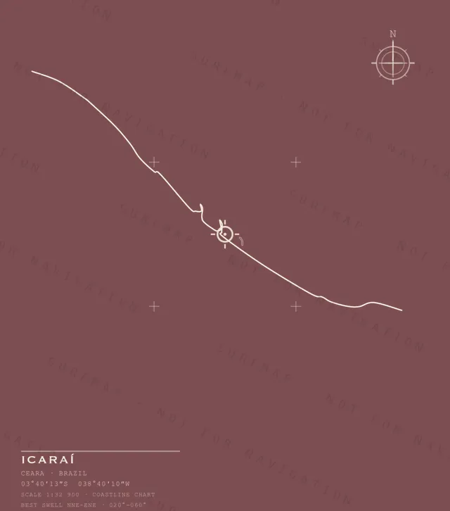 Icaraí chart, the full artwork printed on the back