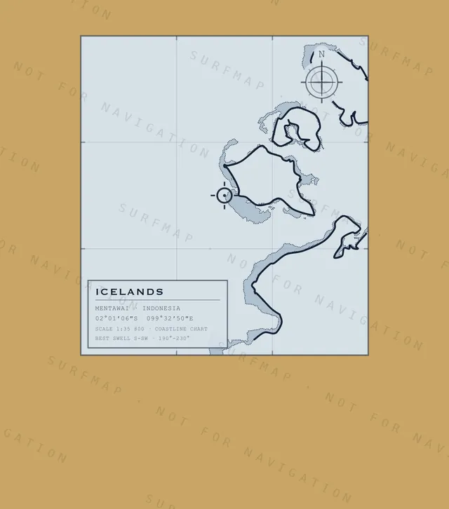 Icelands chart, the full artwork printed on the back