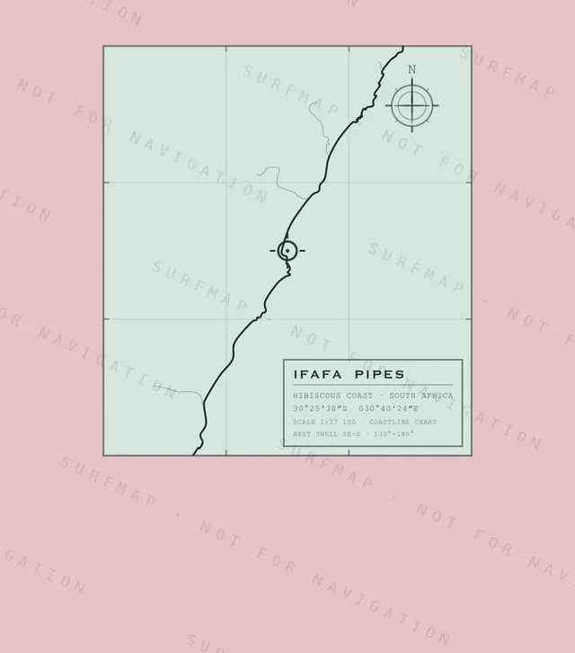 Ifafa Pipes chart, the full artwork printed on the back