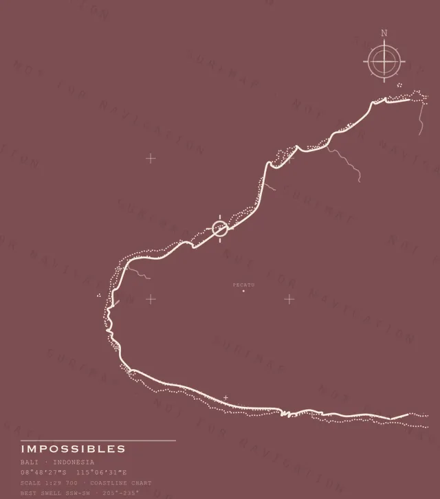Impossibles chart, the full artwork printed on the back