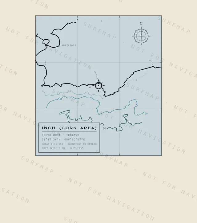 Inch (Cork Area) chart, the full artwork printed on the back