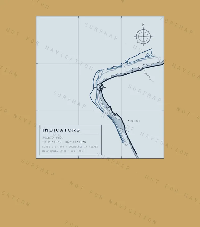Indicators chart, the full artwork printed on the back