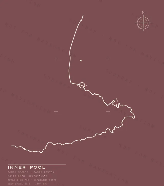 Inner Pool chart, the full artwork printed on the back