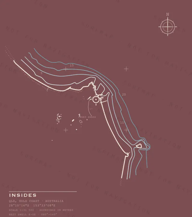 Insides chart, the full artwork printed on the back