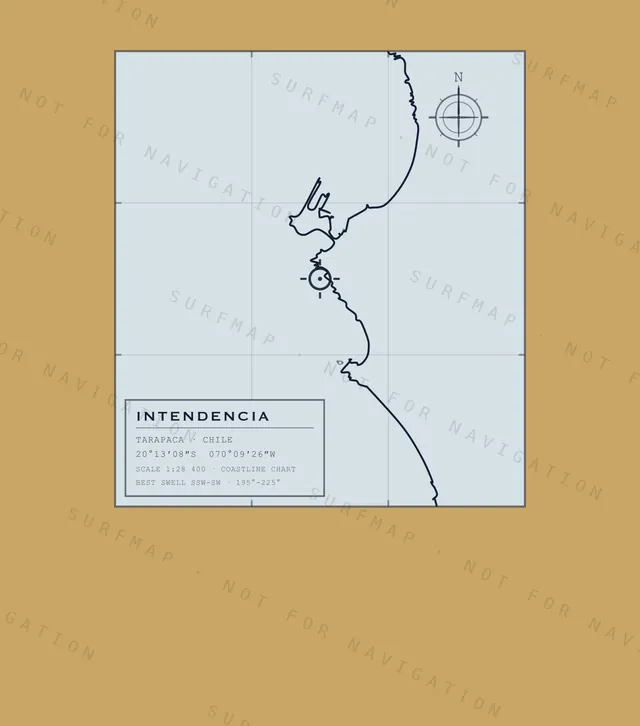 Intendencia chart, the full artwork printed on the back