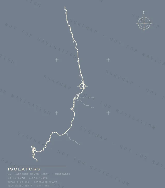 Isolators chart, the full artwork printed on the back