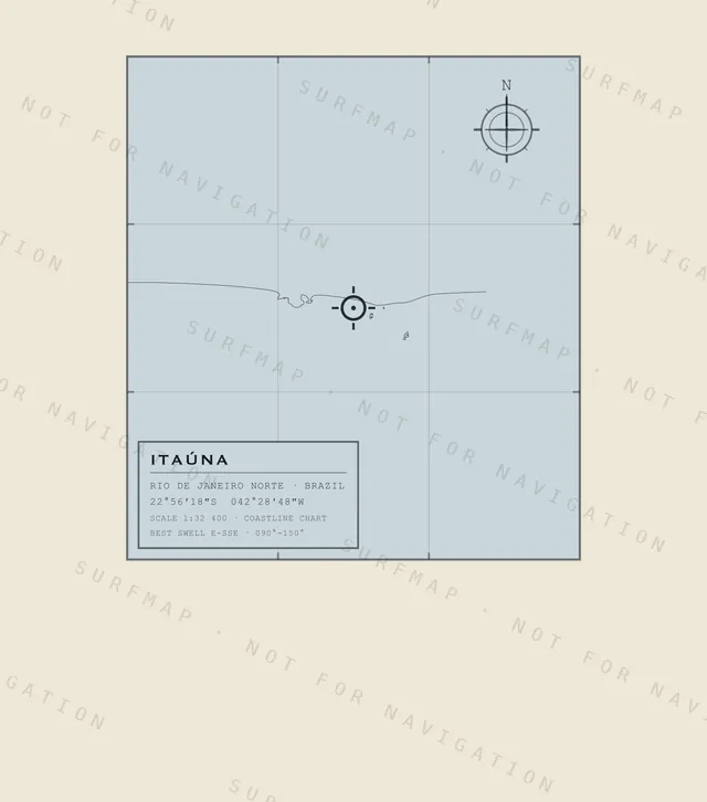 Itaúna chart, the full artwork printed on the back