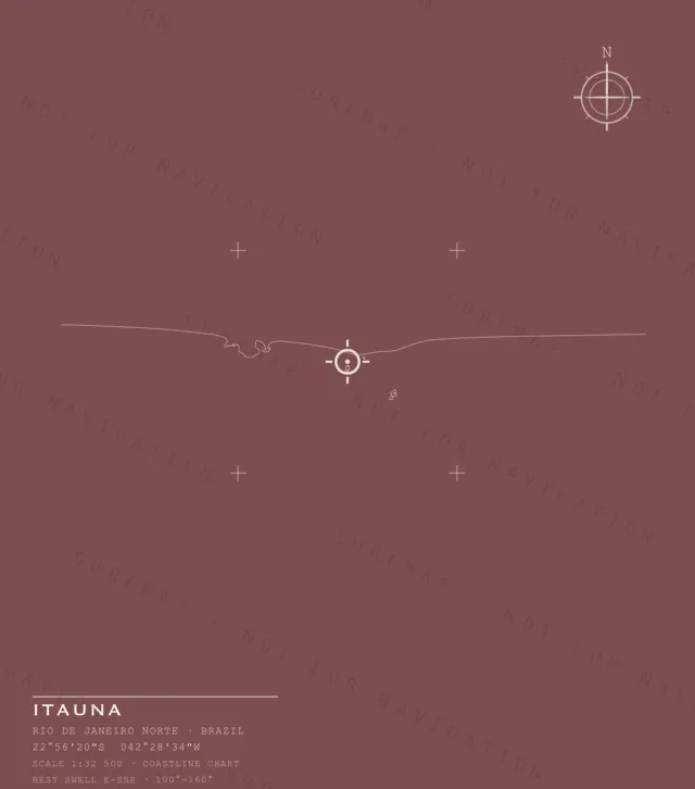Itauna chart, the full artwork printed on the back