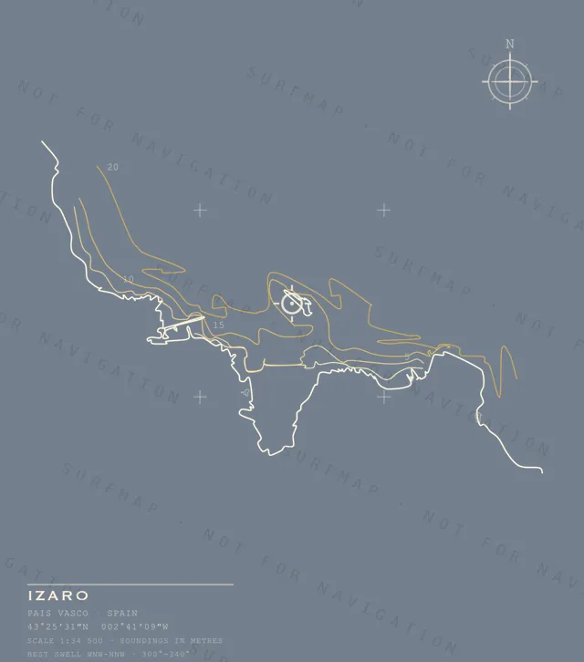 Izaro chart, the full artwork printed on the back
