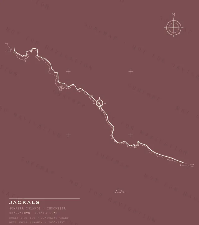 Jackals chart, the full artwork printed on the back