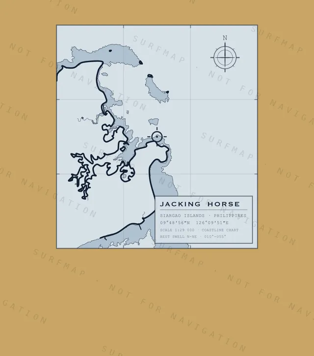 Jacking Horse chart, the full artwork printed on the back
