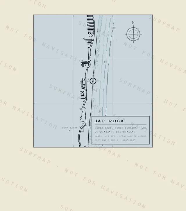 Jap Rock chart, the full artwork printed on the back