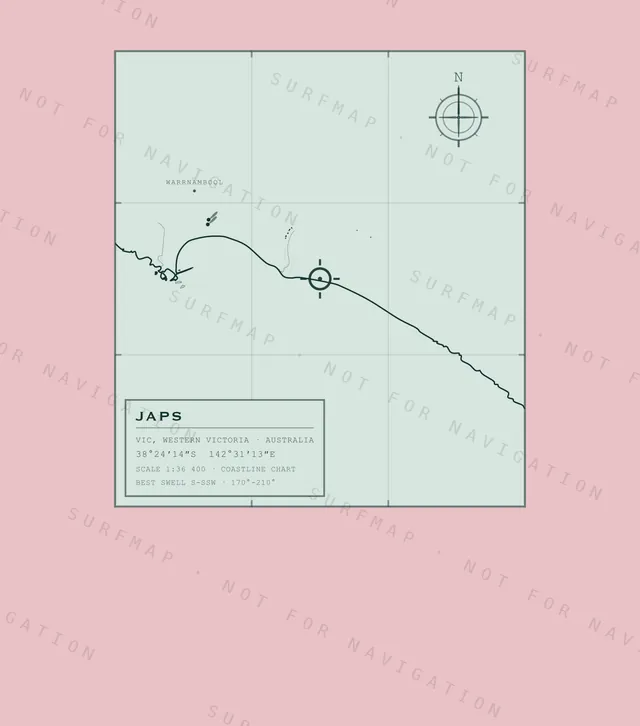 Japs chart, the full artwork printed on the back