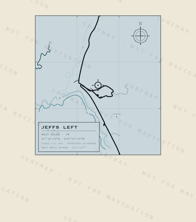 Jeffs Left chart, the full artwork printed on the back