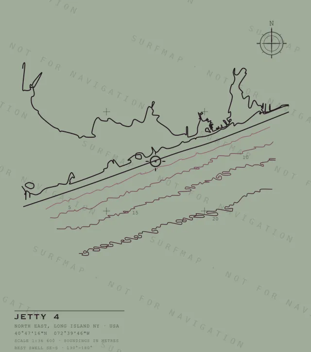 Jetty 4 chart, the full artwork printed on the back