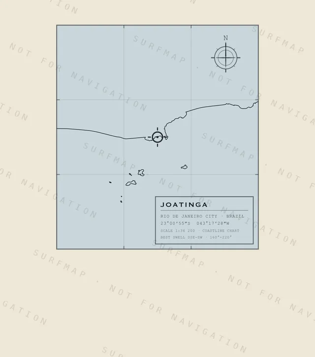 Joatinga chart, the full artwork printed on the back