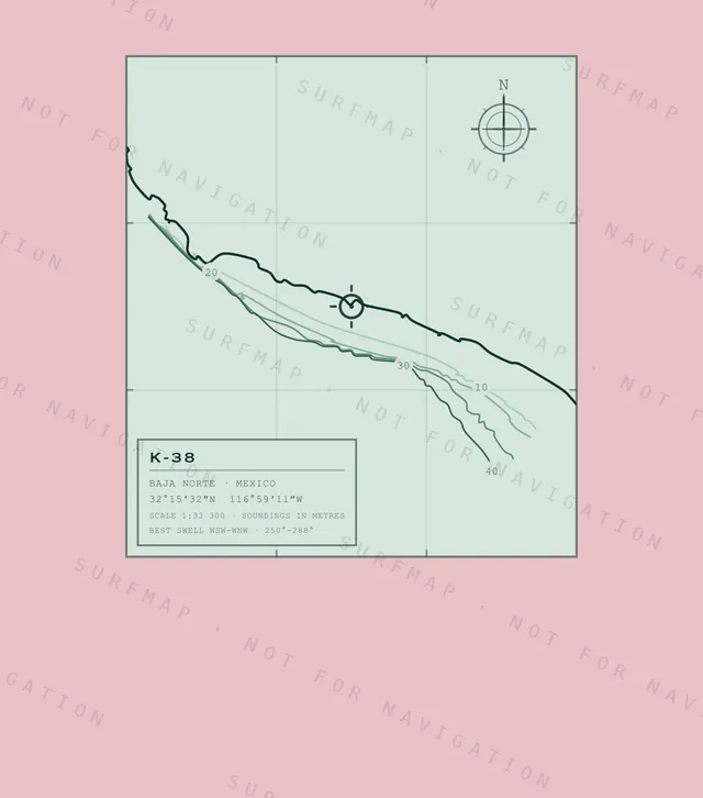 K-38 chart, the full artwork printed on the back