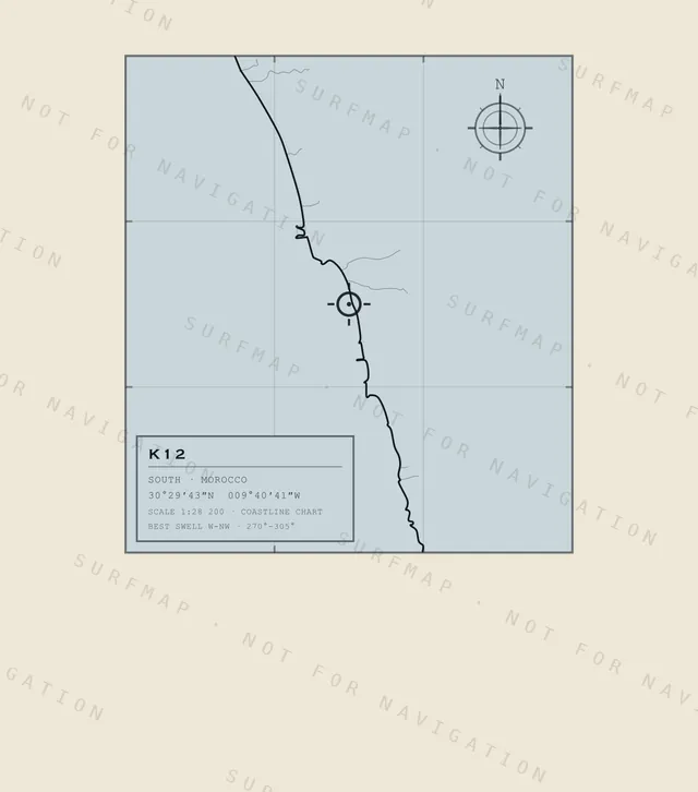K12 chart, the full artwork printed on the back