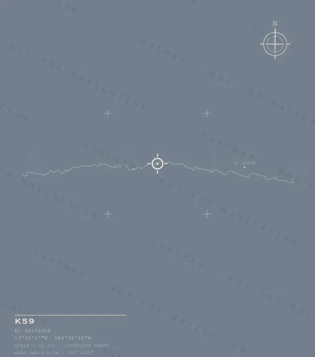 K59 chart, the full artwork printed on the back